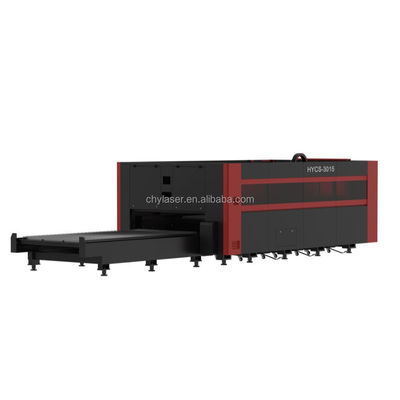 6000mm * 2500mm آلة قطع ليزر الألياف عالية الطاقة مع Raycus IPG مصدر ليزر