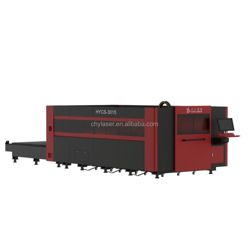 6000mm*2500mm Yaskawa سيرفو محرك لقطة ليزر الألياف 8kw 20kw طاولة التبادل